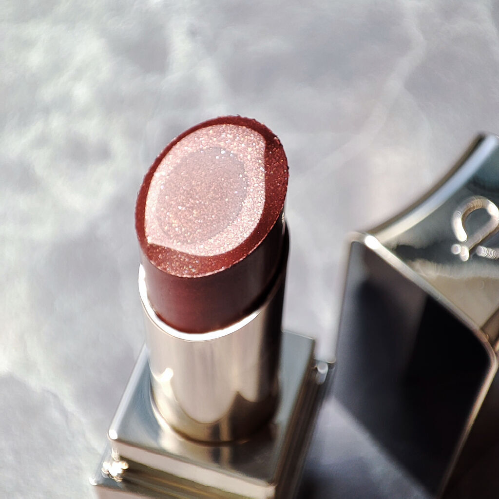  ルージュアレーブル エブルイサン 313 Go-Boldly Bronze/クレ・ド・ポー ボーテ/口紅を使ったクチコミ（2枚目）