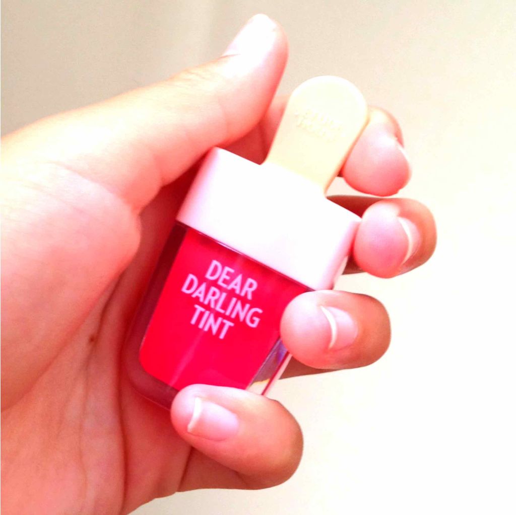 ディアダーリン ウォータージェルティント （アイスティント）/ETUDE/口紅を使ったクチコミ（2枚目）