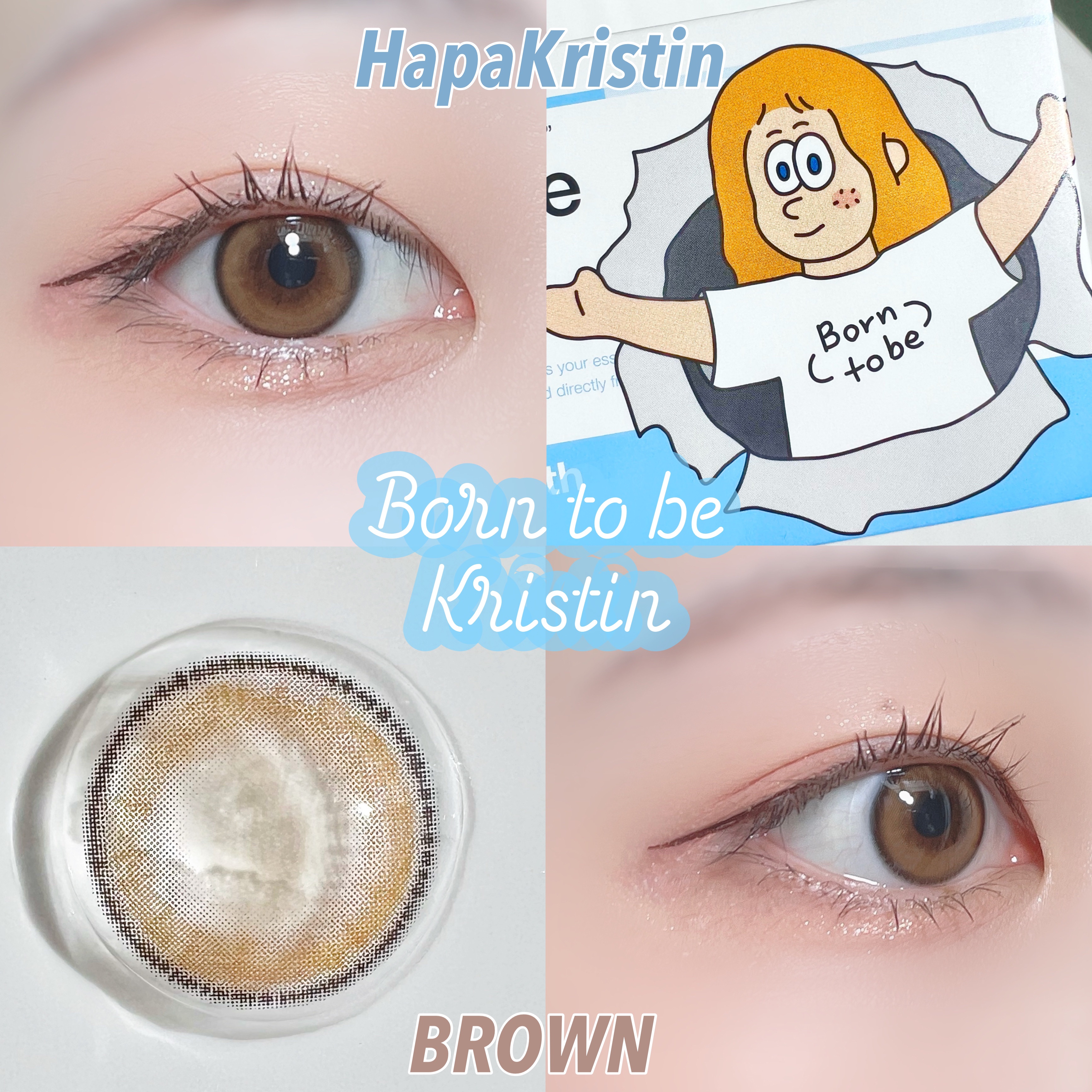 born to be kristin/Hapa kristin/カラーコンタクトレンズを使ったクチコミ（1枚目）