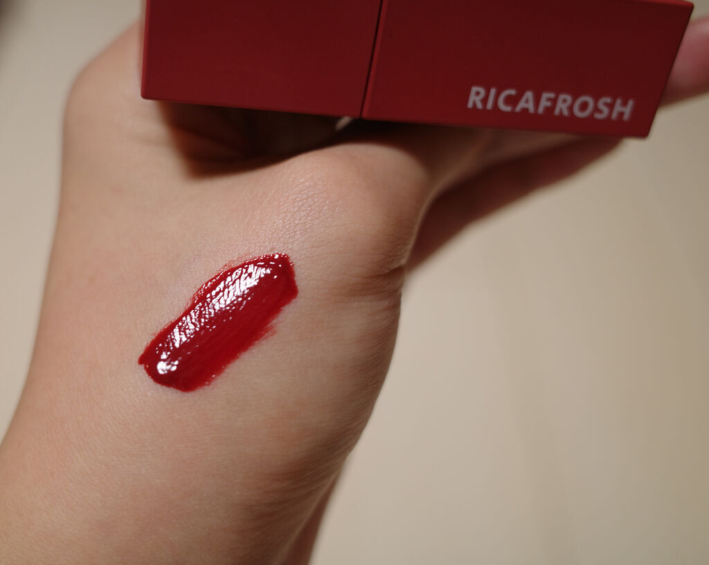ジューシーリブティント 04 クランベリー/RICAFROSH/リップティントを使ったクチコミ（3枚目）