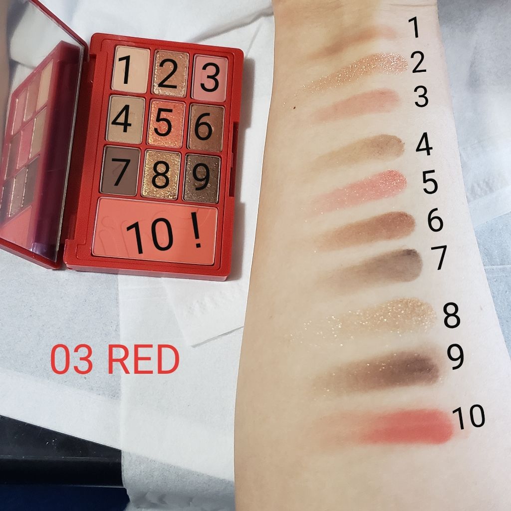 アイムヒドゥンカードパレット/i’m meme/アイシャドウパレットを使ったクチコミ(4枚目)