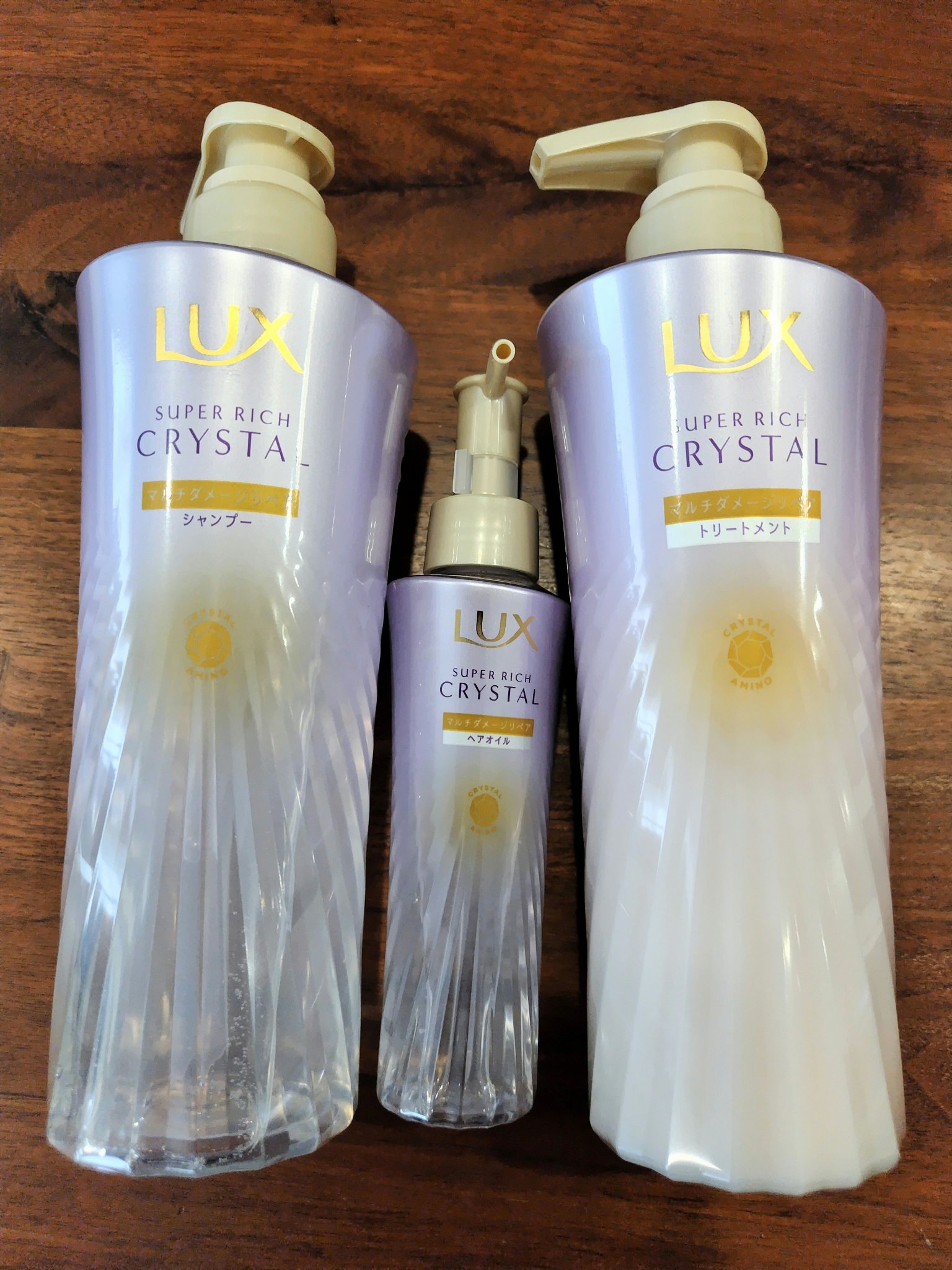 ラックス スーパーリッチクリスタル マルチダメージリペア ヘアオイル/LUX/ヘアオイルを使ったクチコミ（1枚目）