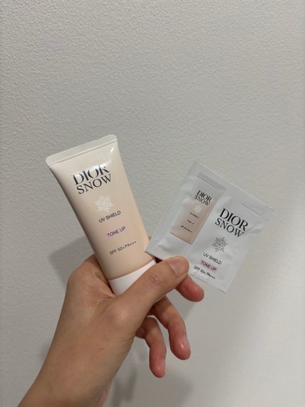 ディオール スノー UVシールド トーンアップ 50+/Dior/日焼け止めミルクを使ったクチコミ(1枚目)