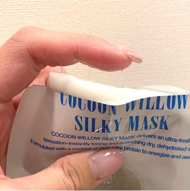 23years old Cocoon Willow Silky Maskのクチコミ「こんなパック初めて💥👀
驚く程の即効性‼️
糸を引くネチョネチョパック😂

✴︎23years.....」（2枚目）