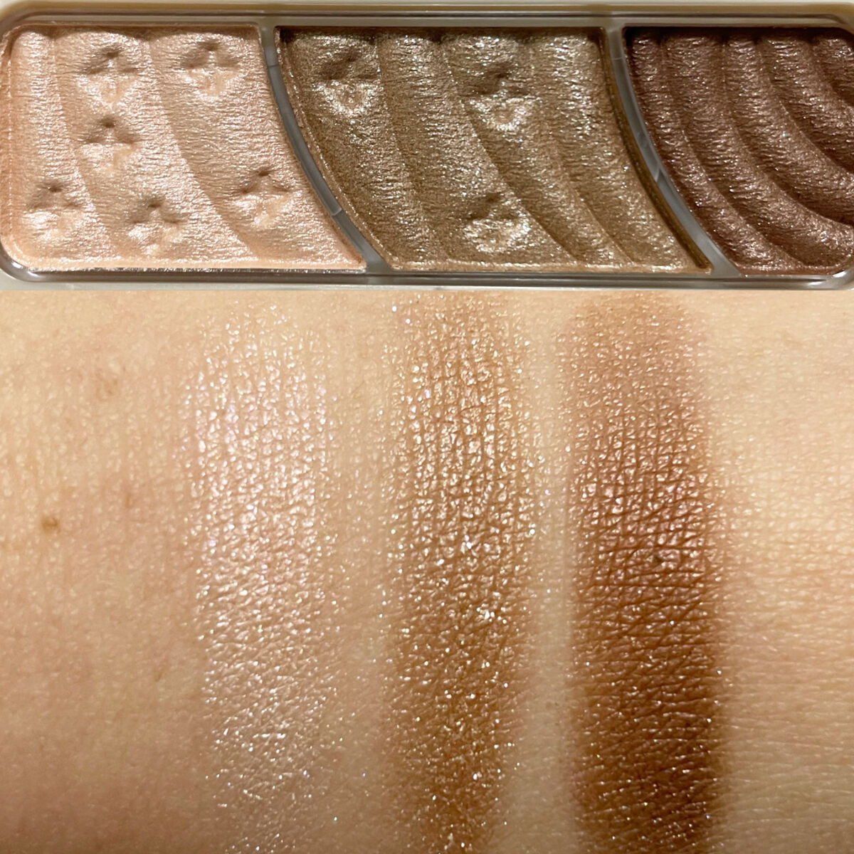 トーンアップアイシャドウ/CEZANNE/アイシャドウパレットを使ったクチコミ（3枚目）