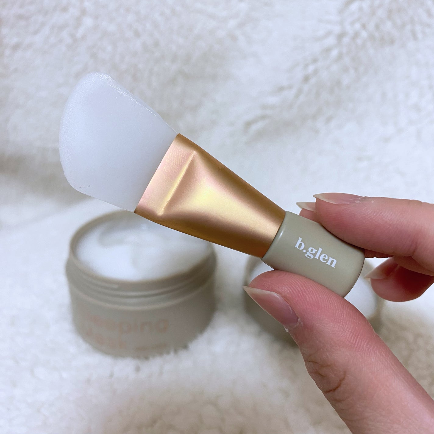 スリーピングマスク with CICA/b.glen/フェイスクリームを使ったクチコミ(2枚目)