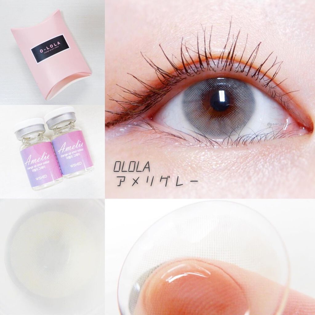 アメリグレー (Amelie Gray)/OLOLA/カラーコンタクトレンズを使ったクチコミ(2枚目)