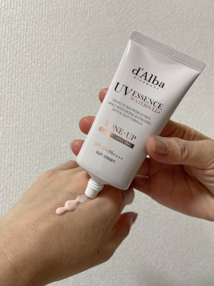 ウォータフルトーンアップサンクリーム/ダルバ/日焼け止めクリームを使ったクチコミ(1枚目)