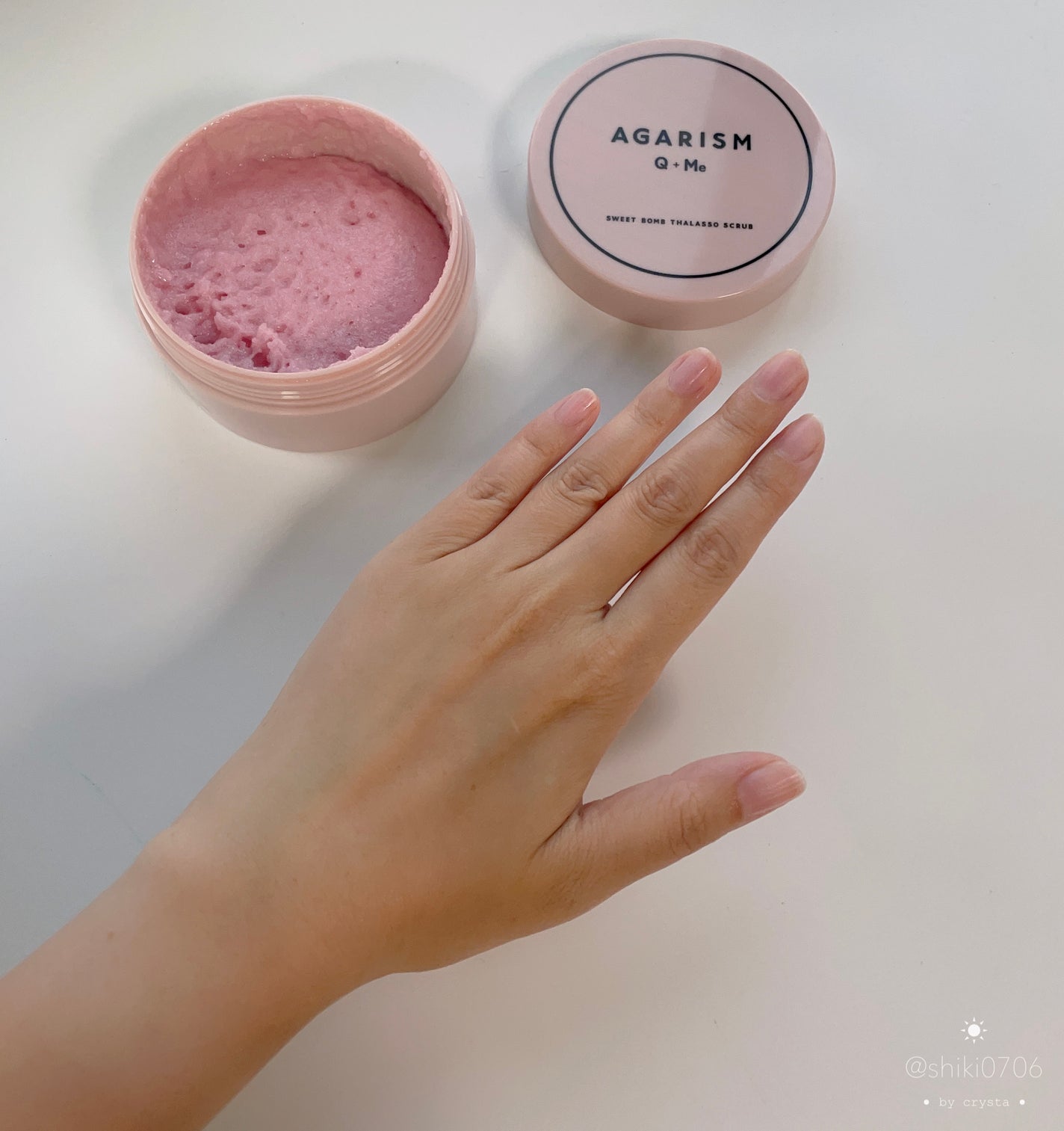 Q+Me スウィート ボム タラソ スクラブ/AGARISM/バスト・ヒップケアを使ったクチコミ(6枚目)