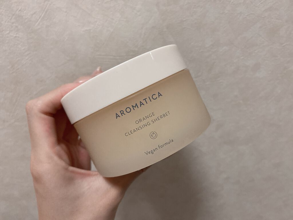 オレンジクレンジングシャーベット/AROMATICA/クレンジングバームを使ったクチコミ(1枚目)