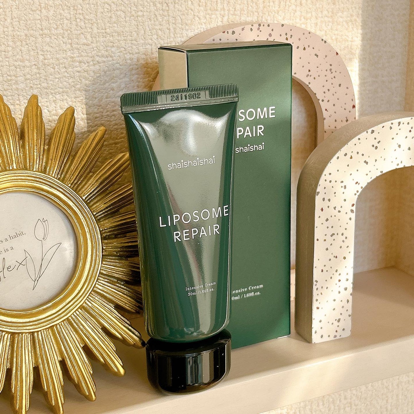 リポソームリペアミルキークリーム/shaishaishai/フェイスクリームを使ったクチコミ(2枚目)