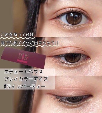 プレイカラー アイシャドウ ワインパーティー【生産終了】/ETUDE/アイシャドウパレットを使ったクチコミ(2枚目)