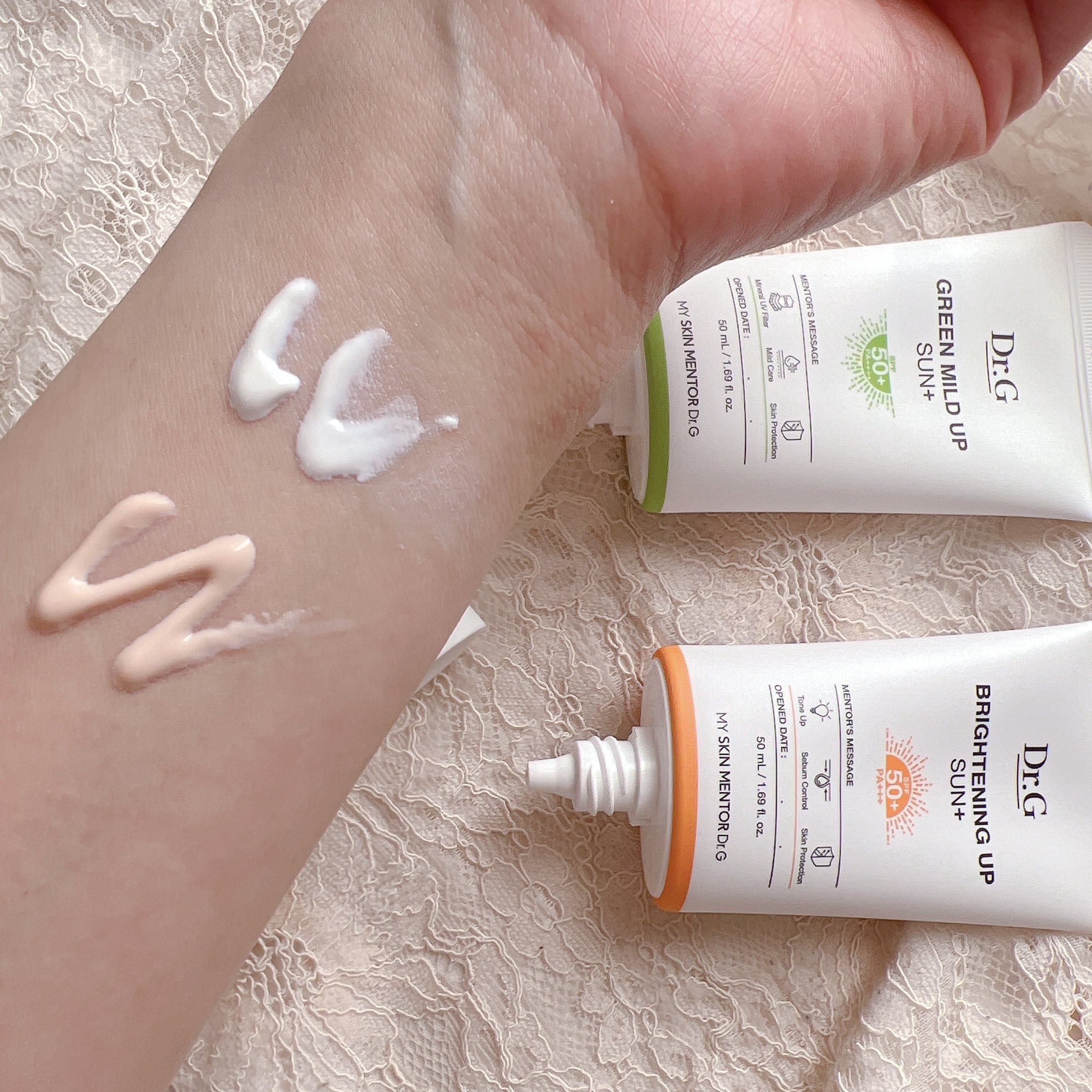 ブライトニングアップサンプラス/Dr.G/日焼け止めクリームを使ったクチコミ（3枚目）