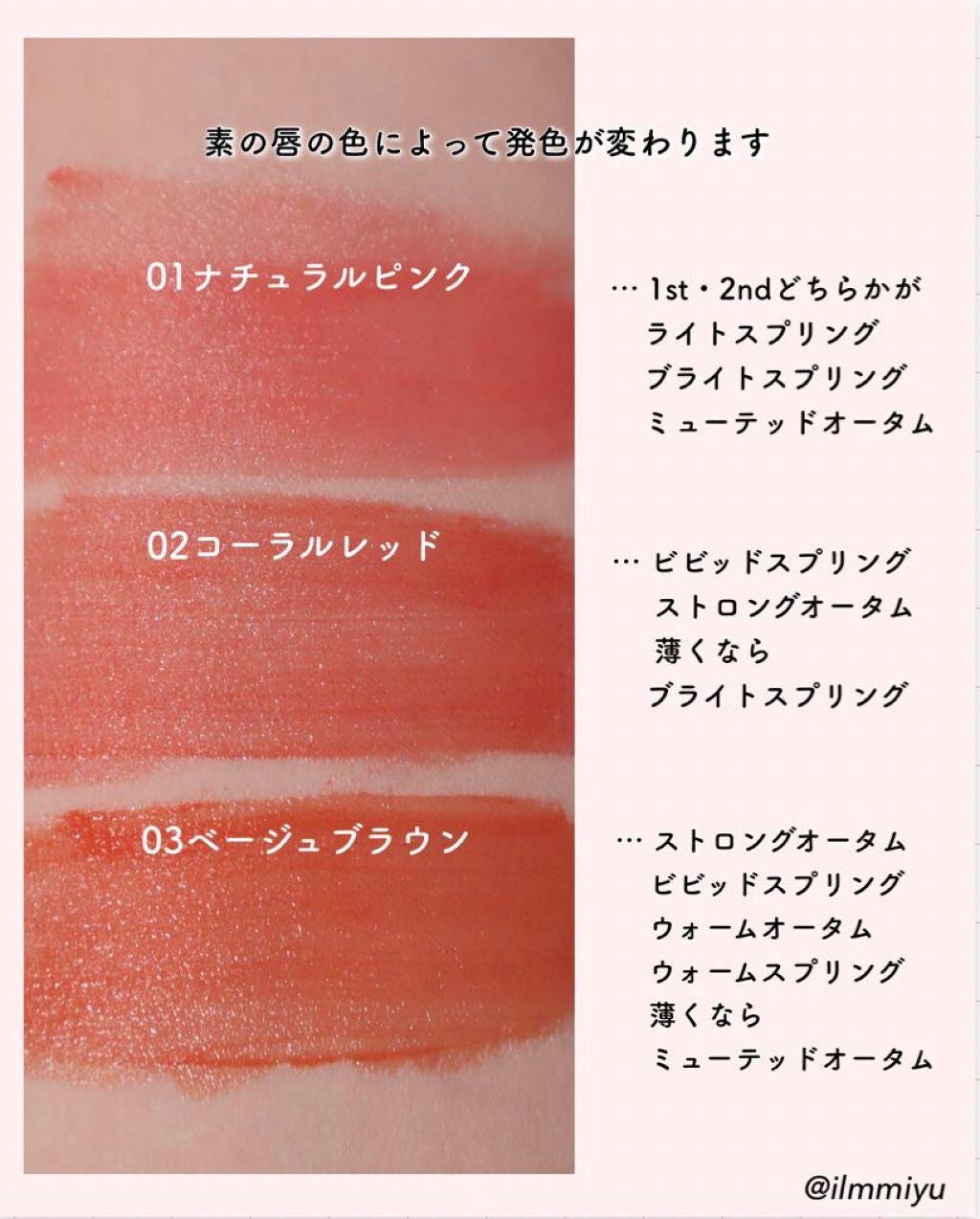 ジューシーラスティングティント/rom&nd/リップティントを使ったクチコミ(2枚目)