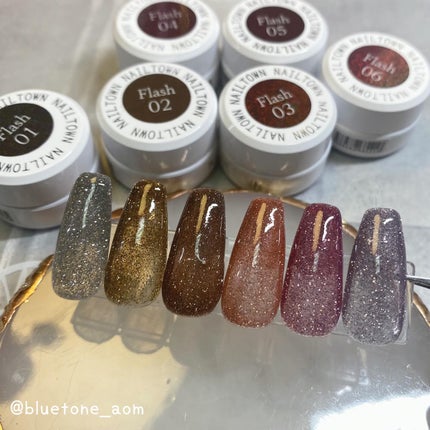ネイルタウンジェル フラッシュジェル/NAILTOWN/ジェルネイルを使ったクチコミ(6枚目)