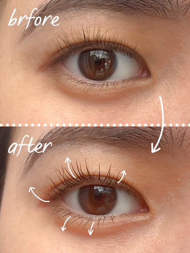 「塗るつけまつげ」自まつげ際立てタイプ/デジャヴュ/マスカラを使ったクチコミ（1枚目）