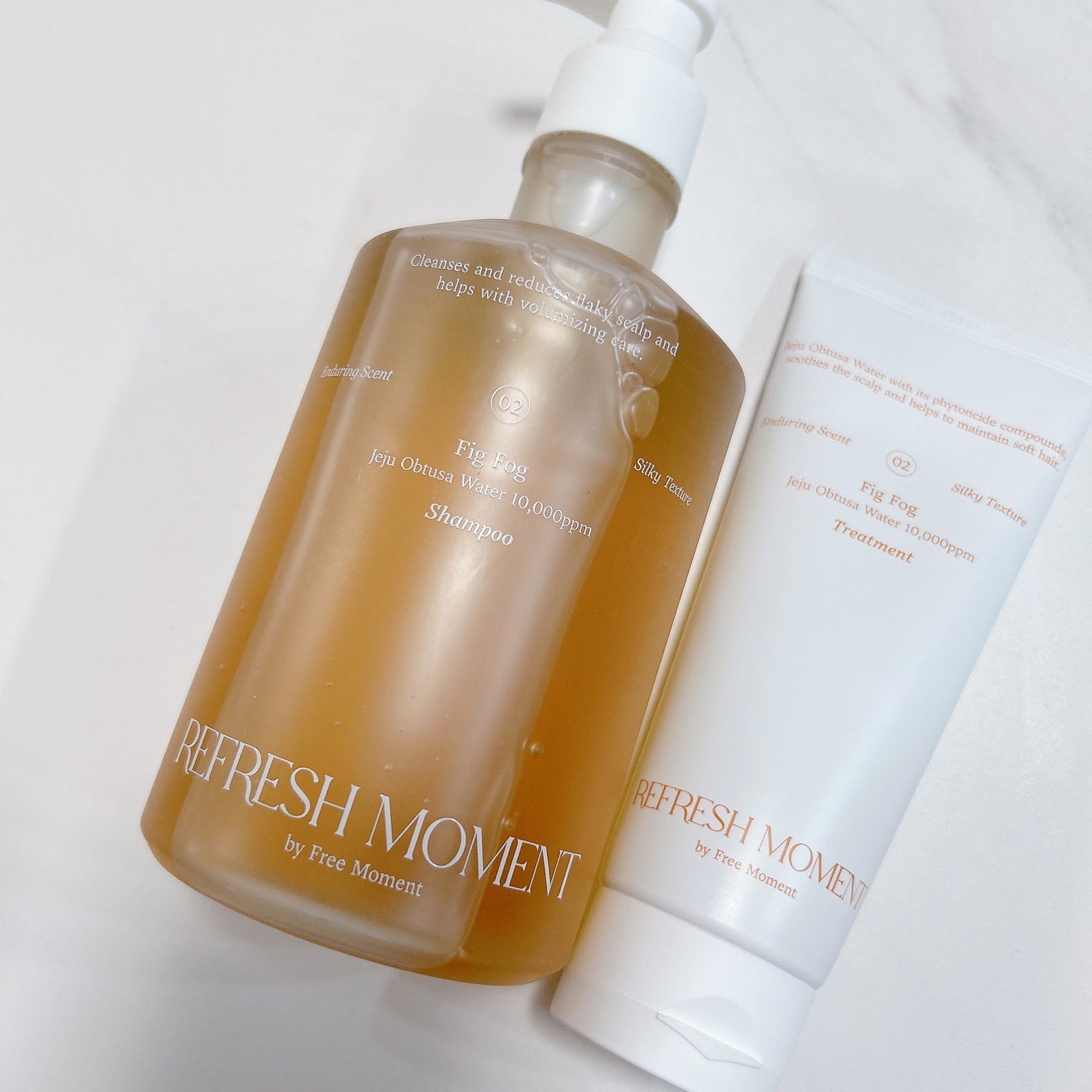 リフレッシュモーメントパフュームシャンプー/トリートメント Fig Fog/Free Moment /市販シャンプーを使ったクチコミ(4枚目)