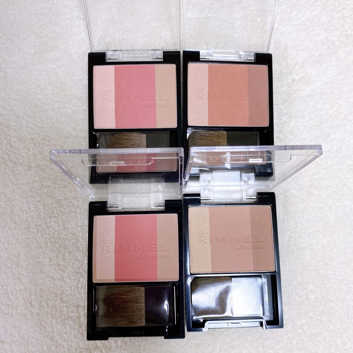 スリーインワン モデリングフェイスブラッシュ/リンメル ロンドン/パウダーチークを使ったクチコミ（2枚目）