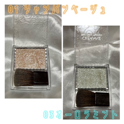 パールグロウハイライト/CEZANNE/パウダーハイライトを使ったクチコミ(2枚目)