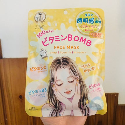 ビタミンBOMBマスク/クリアターン/シートマスク・パックを使ったクチコミ(1枚目)