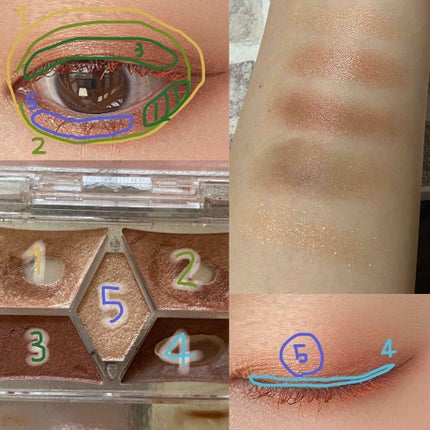 【旧品】パーフェクトスタイリストアイズ/キャンメイク/アイシャドウパレットを使ったクチコミ(3枚目)