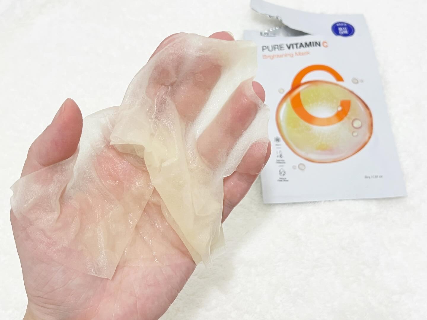 ドクタージー ピュア ビタミンC ブライトニングマスク/Dr.G/シートマスク・パックを使ったクチコミ（2枚目）