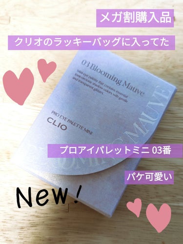 プロ アイパレット ミニ 03 BLOOMING MAUVE/CLIO/アイシャドウパレットを使ったクチコミ（1枚目）