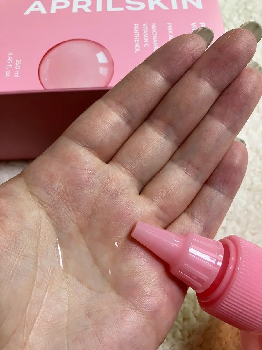 ピンクアロエビタトナー/APRILSKIN/化粧水を使ったクチコミ(3枚目)