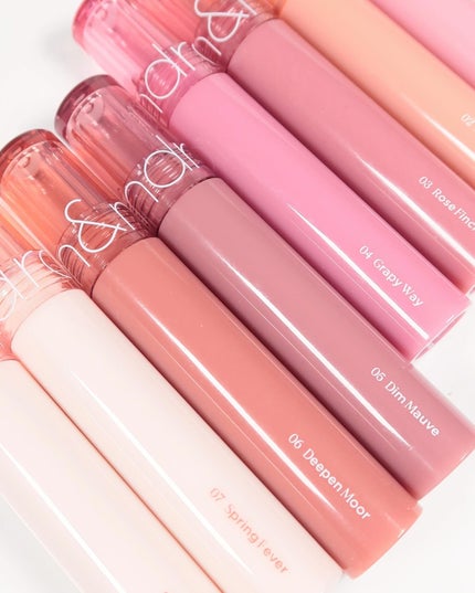 グラスティングカラーグロス/rom&nd/リップグロスを使ったクチコミ(9枚目)