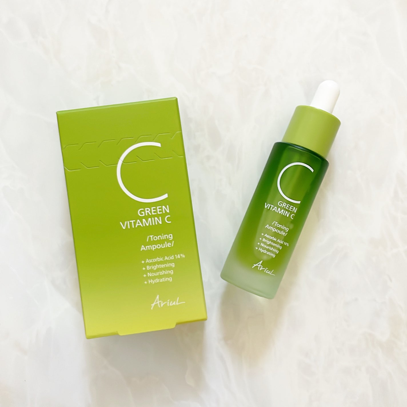 アリウル グリーンビタミンC トーニングセラム(アンプル)/Ariul/美容液を使ったクチコミ(3枚目)