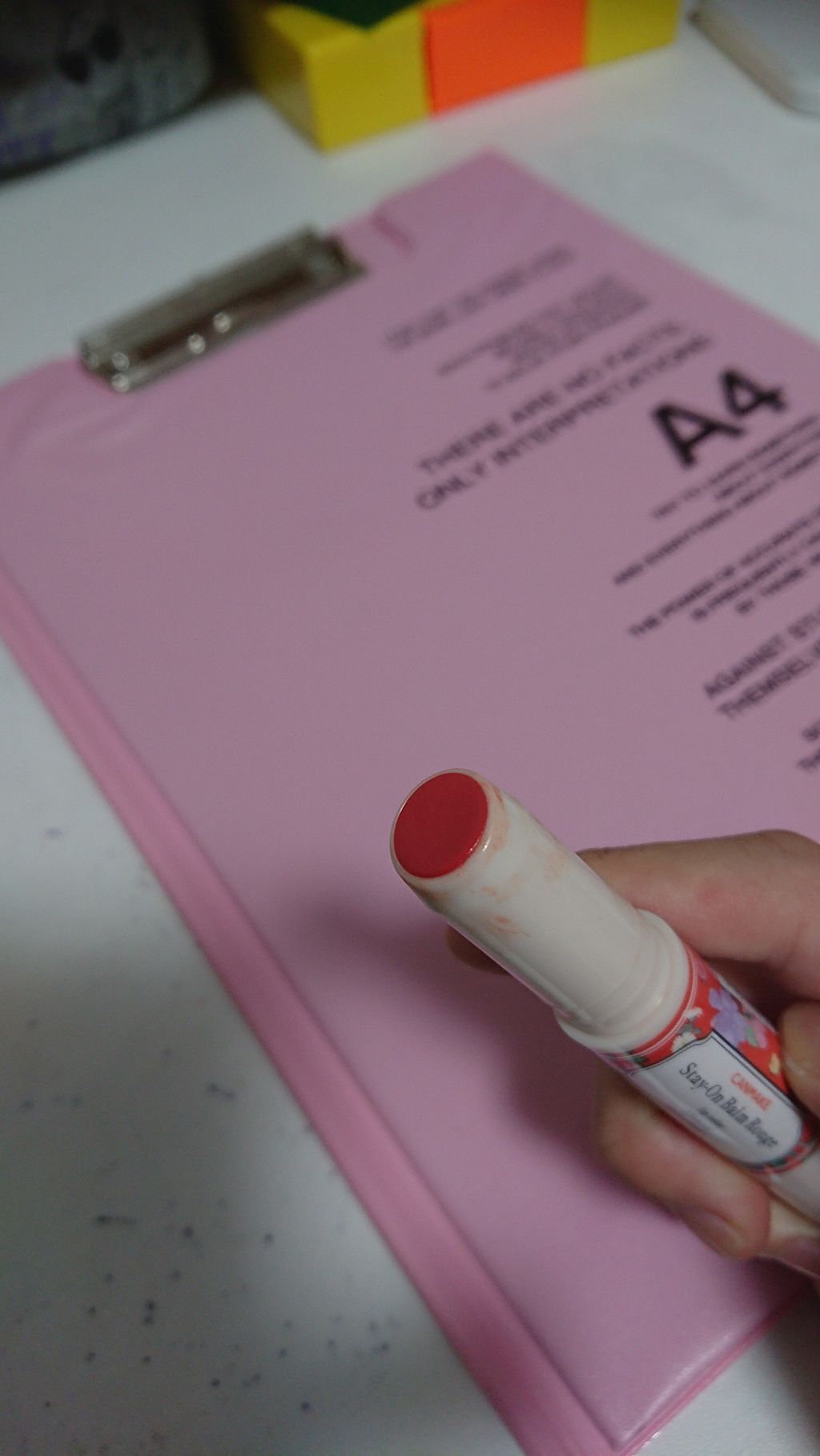 ステイオンバームルージュ/キャンメイク/口紅を使ったクチコミ（2枚目）