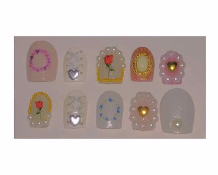 しずくネイルシール/キャンドゥ/ネイルシールを使ったクチコミ(1枚目)