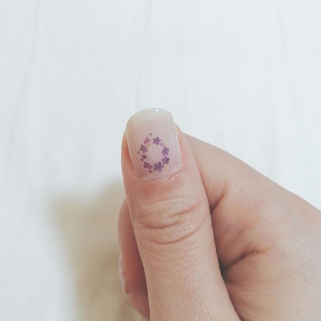 貼るジェルネイル/セリア/ネイルシールを使ったクチコミ(4枚目)