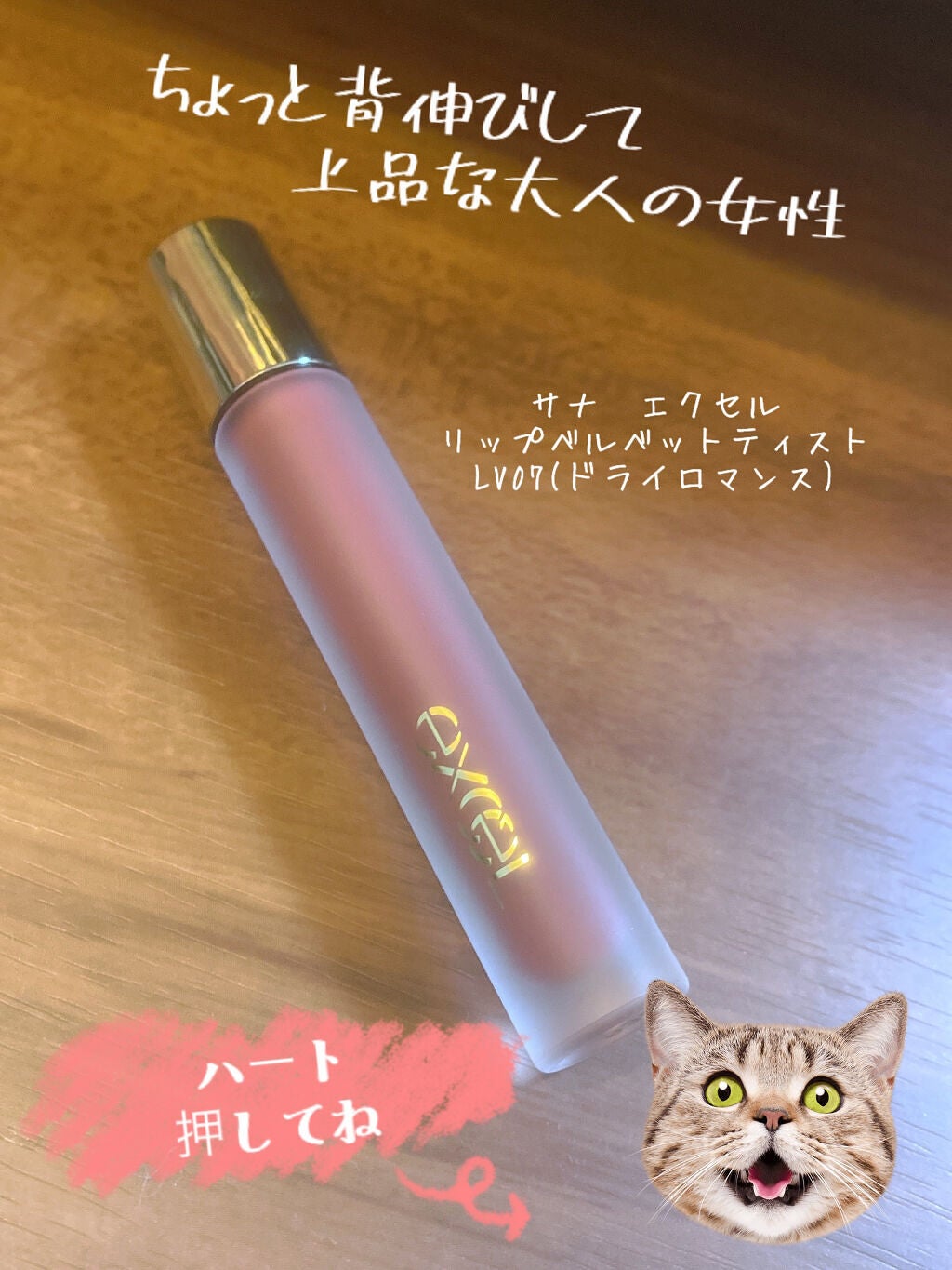 リップベルベティスト/excel/口紅を使ったクチコミ(1枚目)