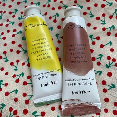 チェジュライフ パフュームド ハンドクリーム N オータムレイン（October）/innisfree/ハンドクリームを使ったクチコミ（1枚目）