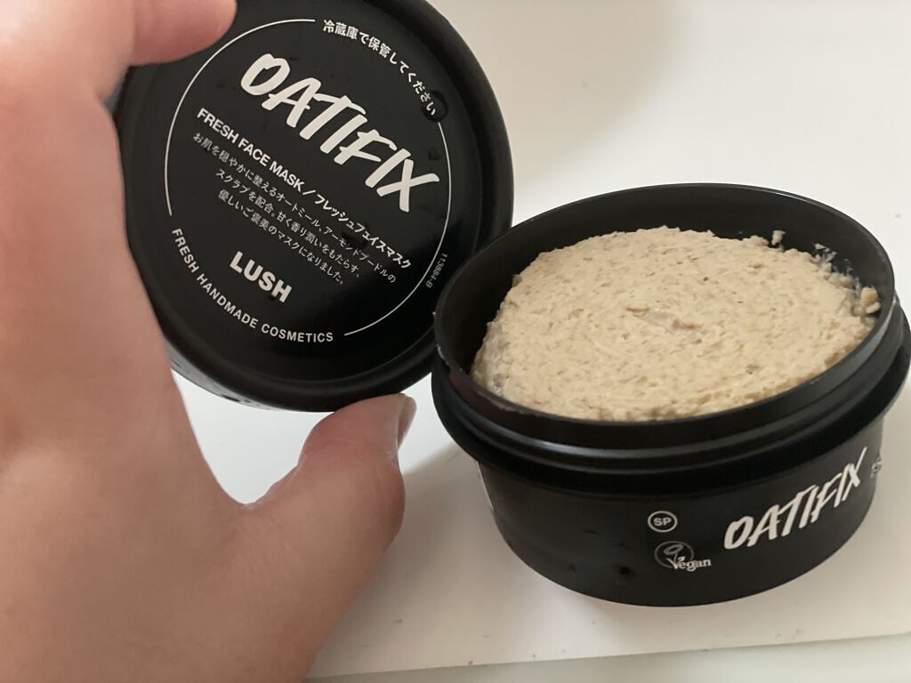 ラッシュ ご褒美の週末のクチコミ「LUSHのフェイスマスク。

LUSH店舗で、LUSHのシャワージェルなど実店舗レジに持ち込む.....」（2枚目）