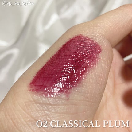 センシュアルフィックスティント 02 クラシカルプラム/Ririmew/リップティントを使ったクチコミ(2枚目)