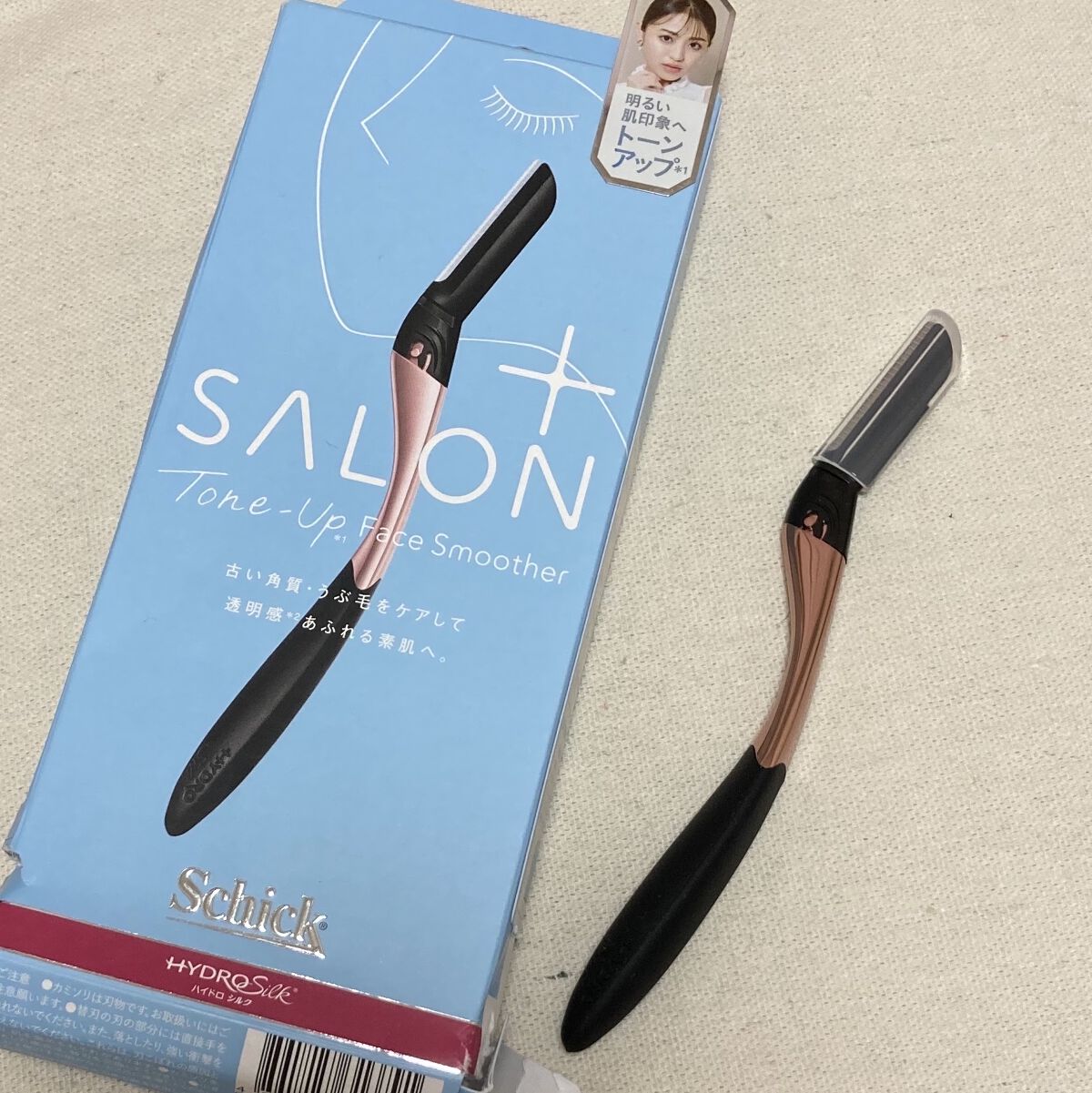 サロンプラス トーンアップ フェイススムーサー ホルダー（刃付き）/サロンプラス/シェーバーを使ったクチコミ（1枚目）