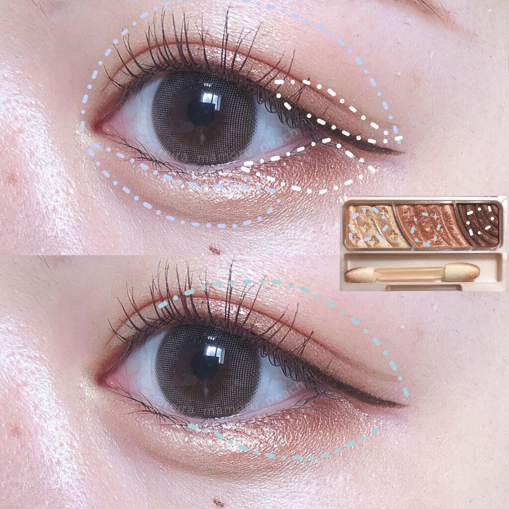 トーンアップアイシャドウ/CEZANNE/アイシャドウパレットを使ったクチコミ（3枚目）