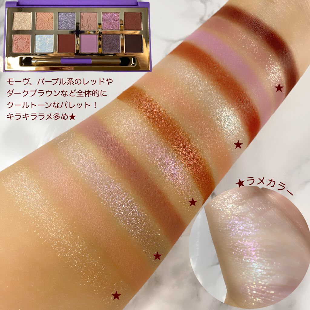 Hexze PRO流れ星釉薬12色アイシャドウ/HEXZE(ヘックスゼ)/アイシャドウパレットを使ったクチコミ(4枚目)