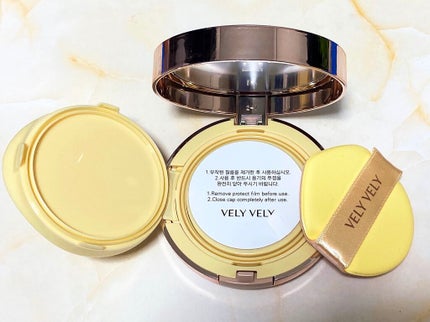 はちみつツヤ肌クッションファンデ/VELY VELY/クッションファンデーションを使ったクチコミ(2枚目)