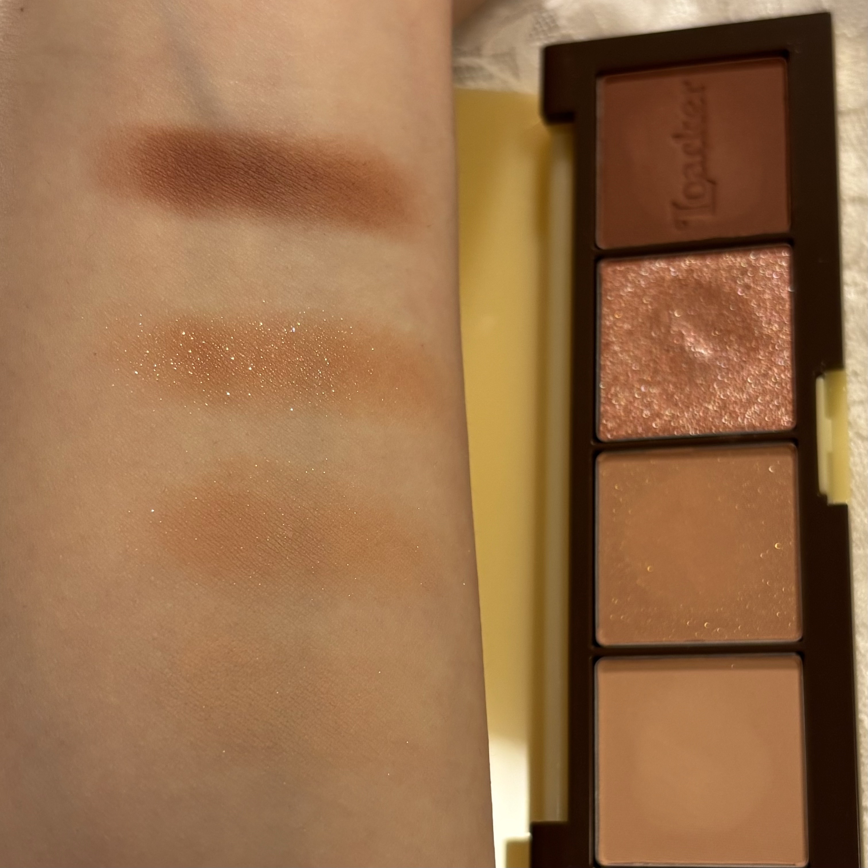 ローカー プレイカラーアイズミニ ヘーゼルナッツ/ETUDE/アイシャドウパレットを使ったクチコミ（3枚目）