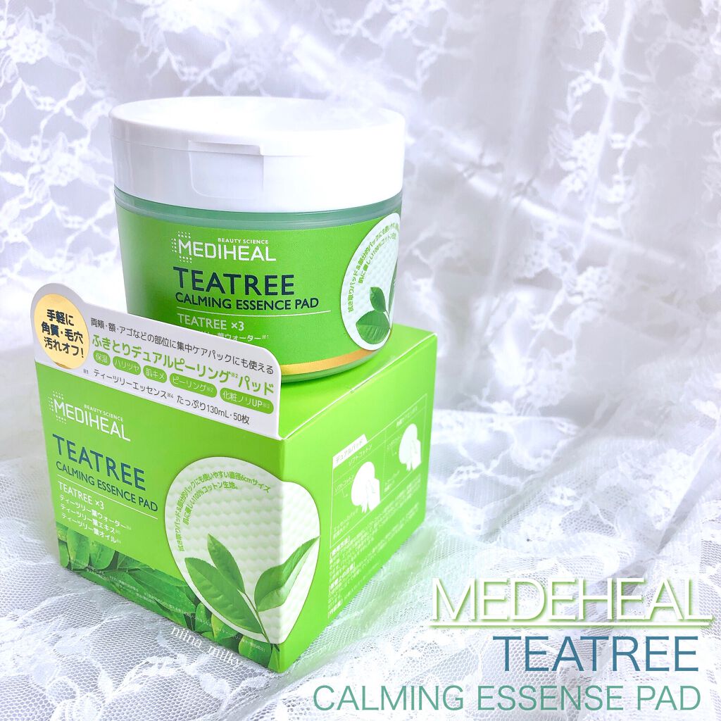 ティーツリーカーミングエッセンスパッド/MEDIHEAL/トナーパッドを使ったクチコミ（1枚目）
