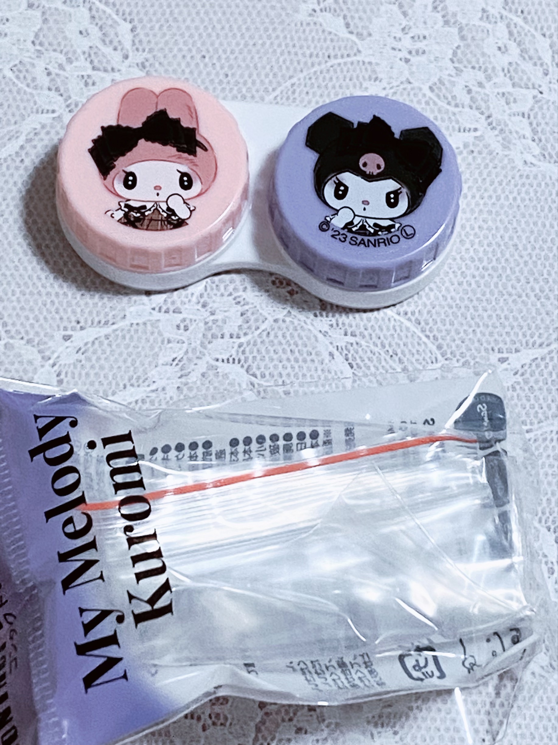 コンタクトレンズケース マイメロクロミ/DAISO/その他を使ったクチコミ（3枚目）