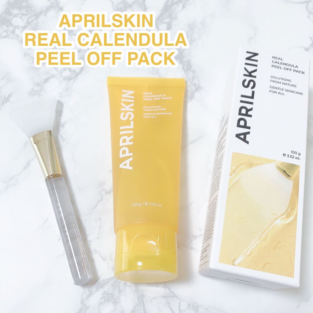 リアルカレンデュラピールオフパック/APRILSKIN/ピーリングを使ったクチコミ(1枚目)