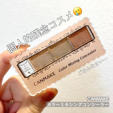 カラーミキシングコンシーラー 03 オレンジベージュ/キャンメイク/パレットコンシーラーを使ったクチコミ（1枚目）