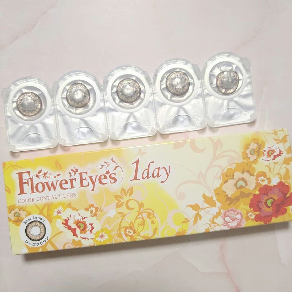 フラワーアイズ ワンデー/株式会社ビューフロンティア/ワンデー(1DAY)カラコンを使ったクチコミ(2枚目)