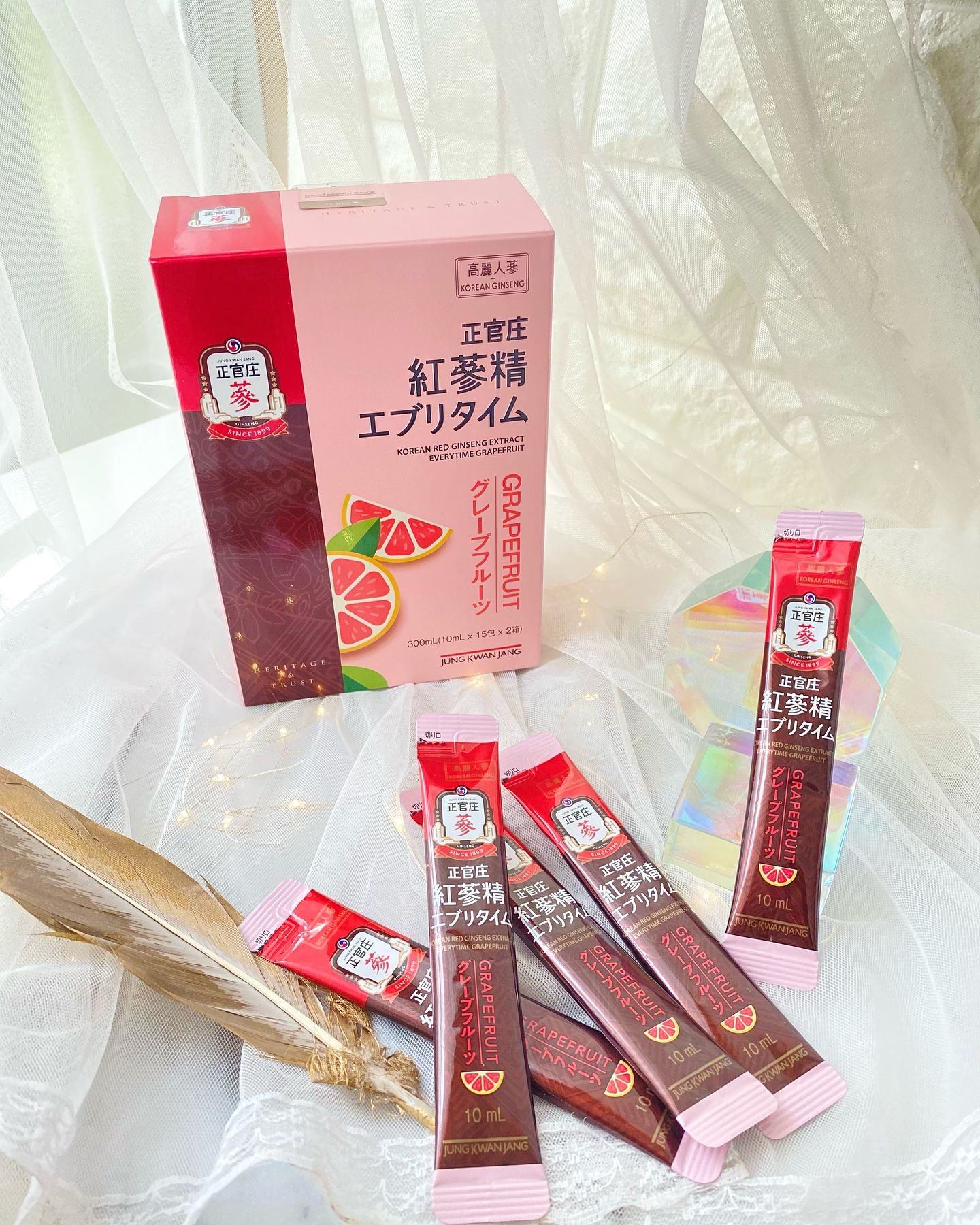 紅参精 エブリタイムグレープフルーツ/正官庄/健康サプリメントを使ったクチコミ（1枚目）