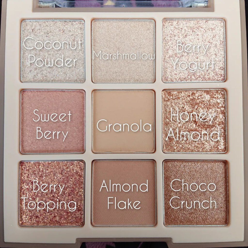 シャドウパレット 09 スイートシリアル/dasique/アイシャドウパレットを使ったクチコミ（2枚目）