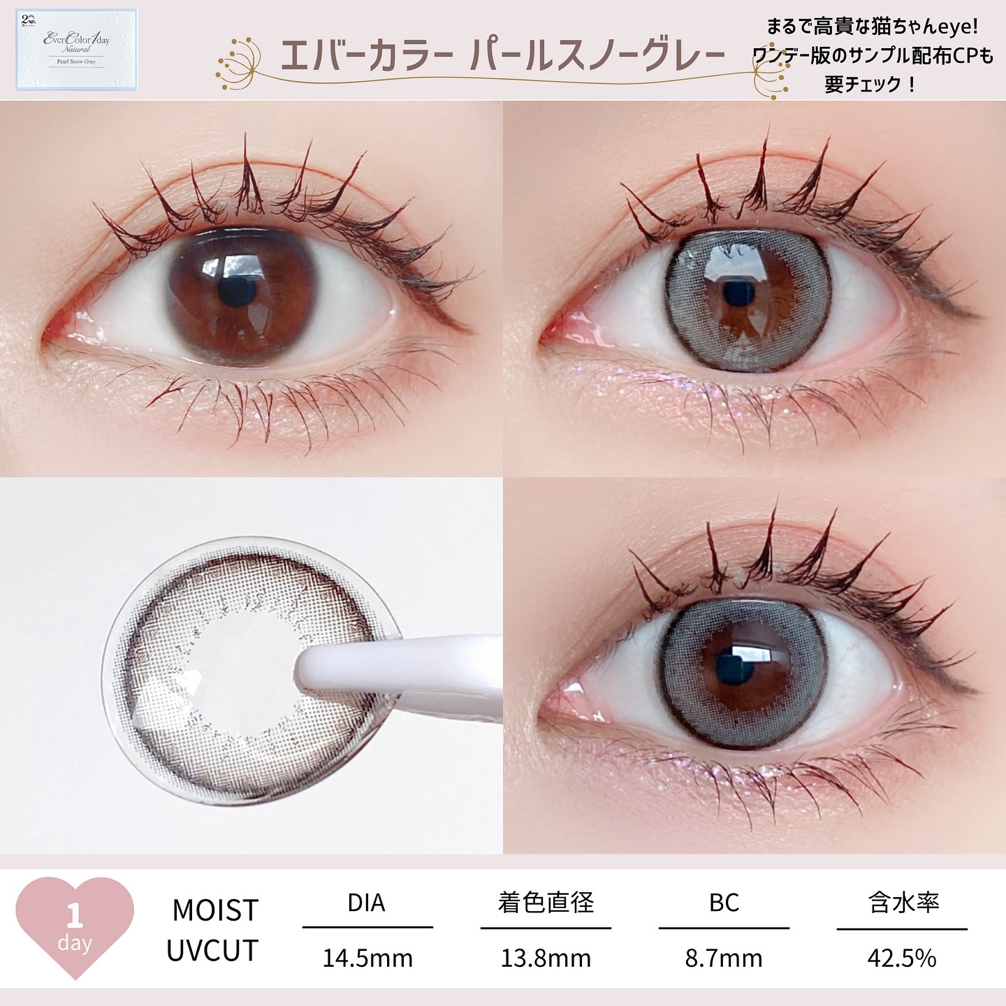 エバーカラーマンスリー/エバーカラー/１ヶ月（１MONTH）カラコンを使ったクチコミ（3枚目）